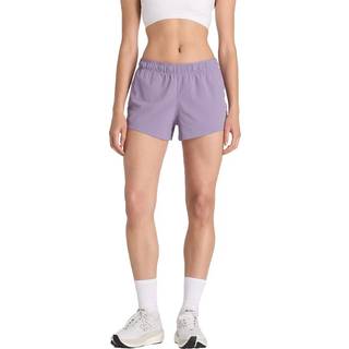 New Balance Kvinder RC Short 3" i Lilla Polyvævet, Størrelse Lille