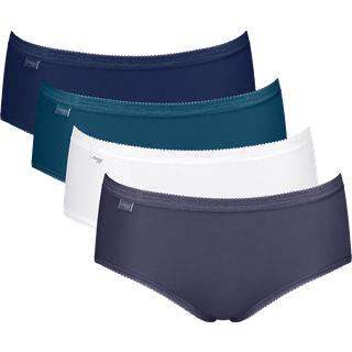 Sloggi 4-pak Basic Plus Midi Color - Navy/Blue - 48