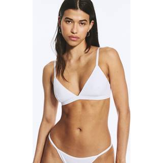 Minimal ribbed soft triangle bra