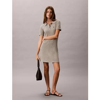 Calvin Klein  Ribbed Knit Flared Mini Dress