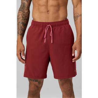 Fabletics Men's O2 Run Short Lined 7in Red Plus Size XXL - Red - XXL