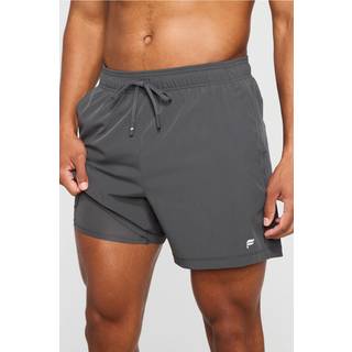 Fabletics Men's O2 Run Short Lined 5in Gray Size M - Gray - M