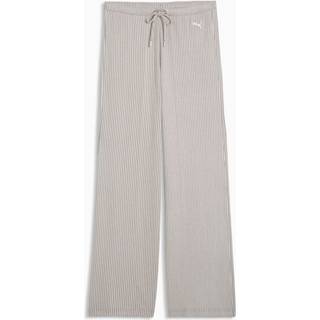 PUMA Essentials Wide Leg Relaxed Pants Women, Women, Mouse Gray Heather, XL