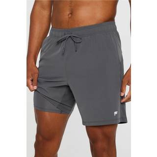 Fabletics Men's O2 Run Short Lined 7in Gray Size XS - Gray - XS