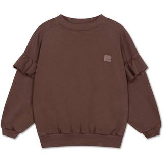 Repose AMS | Ruffle Sweater Pure Chocolate - 12Y