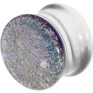 Pyrex Piercing Plug - Glitter Rosa Skær