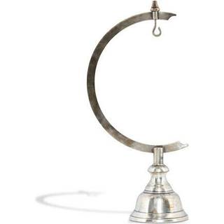 Stand Library Clock, Silver