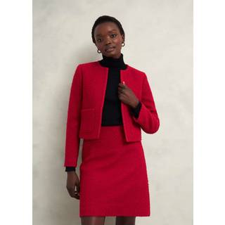 Hobbs Women's Rosa Jacket With Wool Rowan Red Size 16