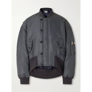 JW Anderson - Rib-Trimmed Shell Bomber Jacket - Men - Gray - L
