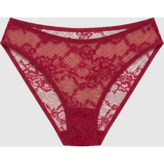 Understatement | Lace Midi Briefs - Rumba Red