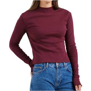 DEDICATED Women's Rib Top Ryd Longsleeve Damer størrelse XS farve rød