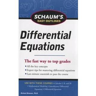 Schaum's Easy Outline of Differential Equations, Revised Edition