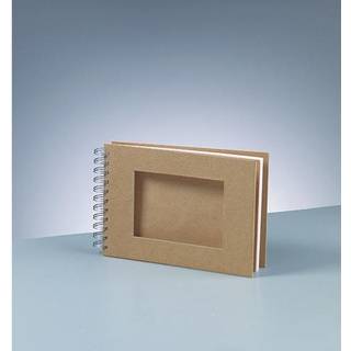 Sammelalbum mit Ausschnitt A5 25 Blatt - Braun