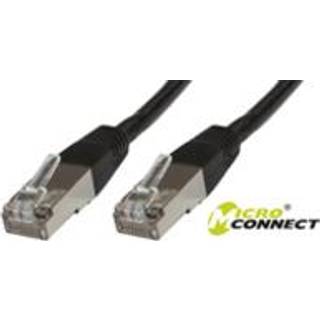 MICROCONNECT SSTP CAT6 15M BLACK LSZH