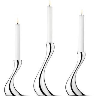 Georg Jensen Cobra lysestage sæt - stor/mellem/lille - 3 pak
