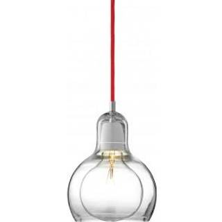 &Tradition Mega Bulb SR2, sølv, sort kabel