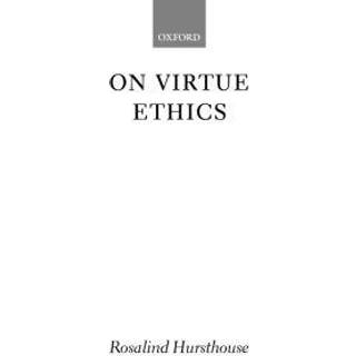 On Virtue Ethics