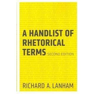 A Handlist of Rhetorical Terms