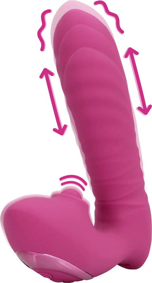 Thrusting dildo LoveLine Thrusting and Tapping Vibrator