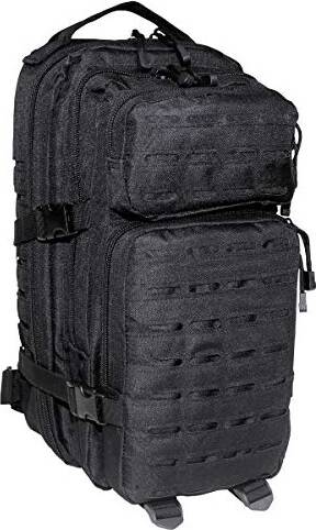 MFH Laser Cut Assault Rygsæk 30L - Sort