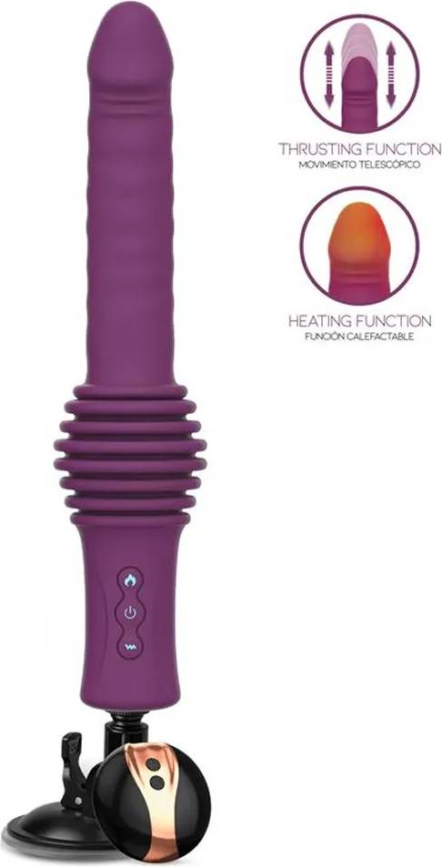 Sex machine Action Roxer Heating Thrusting Vibrating Sex Machine with Remote Control Purple