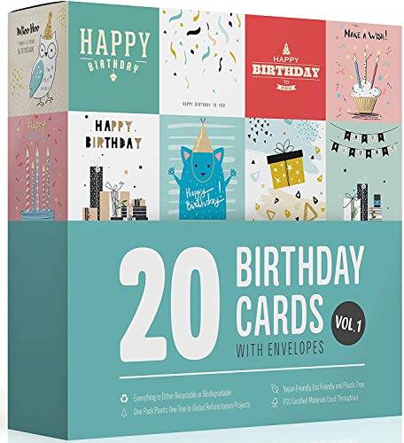 Large birthday cards Birthday Cards Multipack 20 Assortment