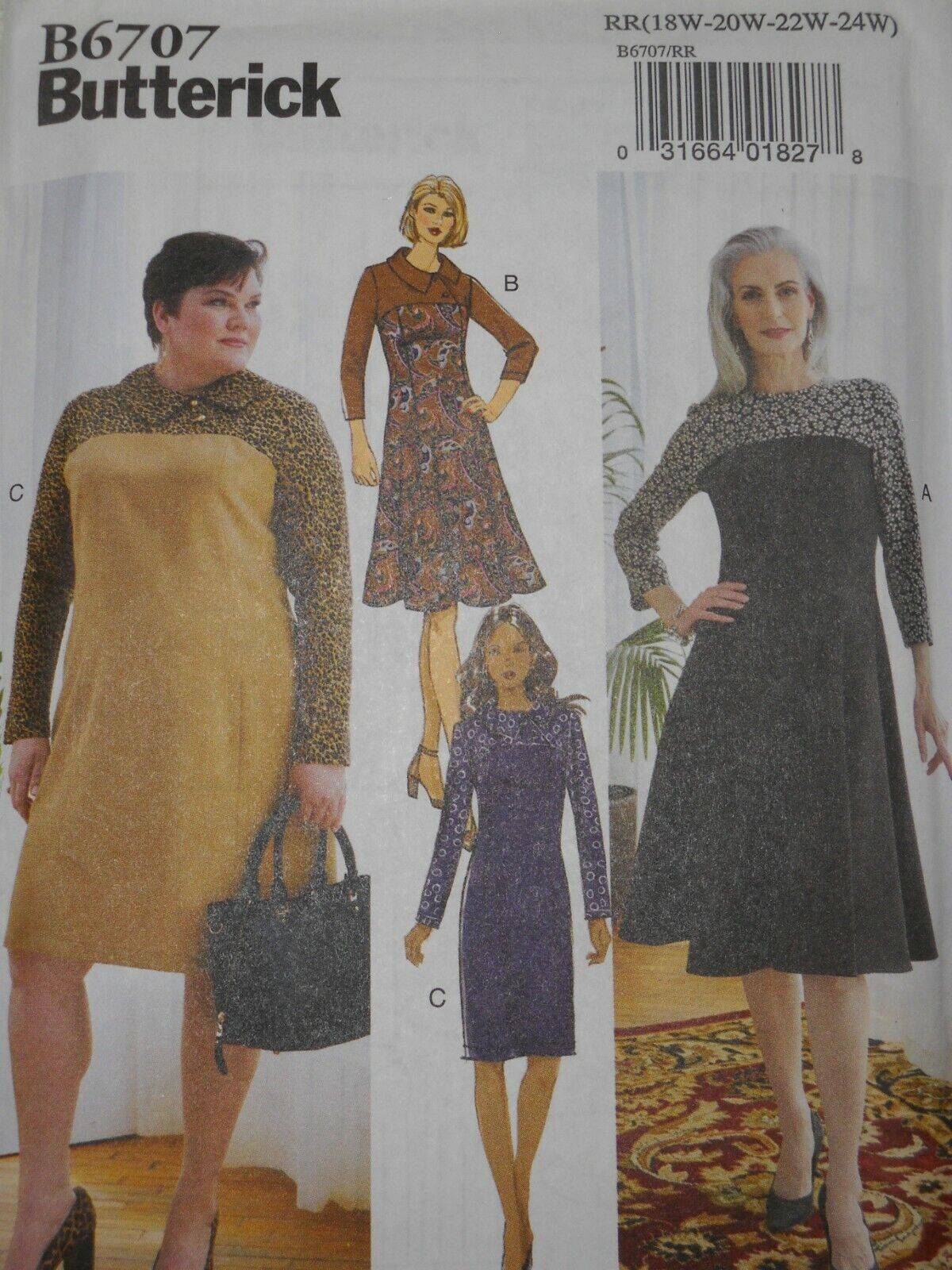 Butterick Paper Sewing Pattern 6707
