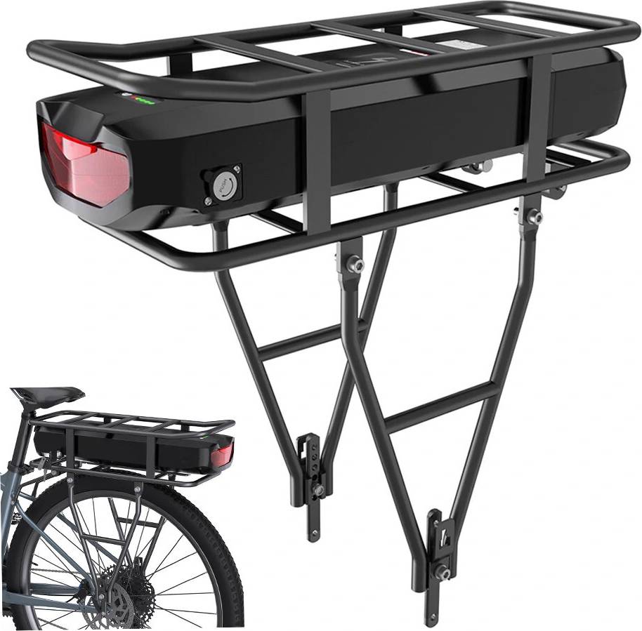 48V 17.5Ah 840Wh Rear Rack Electric Bike Battery