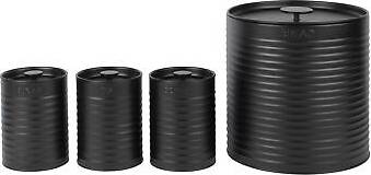 Russell Hobbs 4-Piece Countertop Set Ribbed Kitchen Storage Canister & Bread Food Container