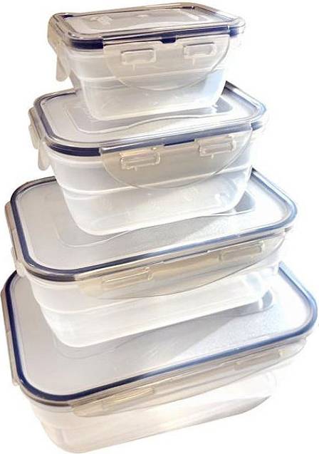 Lock & Lock nlock Nestable Set Of 4 Food Container 4pcs