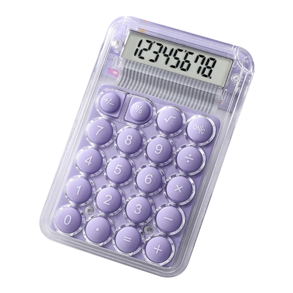 Melitt 8 Digits Display Silence Widescreen Mini Calculator