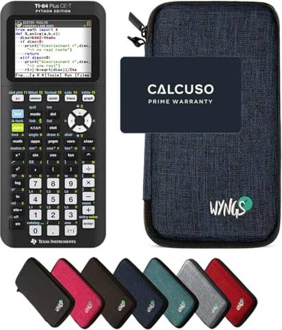 Texas instruments ti Texas Instruments Calcuso Paquete Básico Azul con Calculadora Grafica TI-84 Plus CE-T Python Edition
