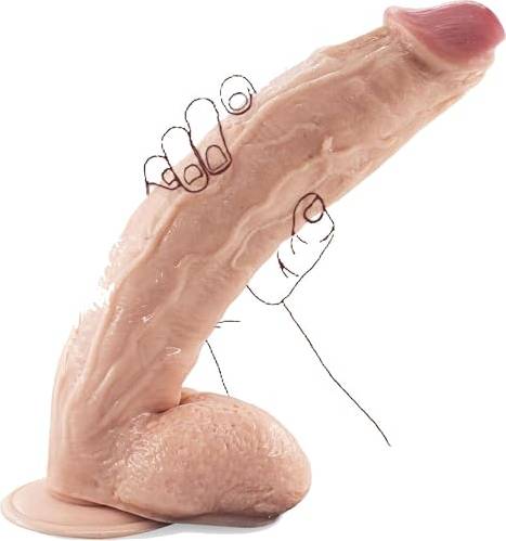 Huge dildo Sex Toys Realistic 12 Inch Huge Dildo 2.2 Inch