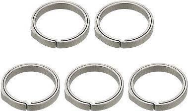 Uxcell Titanium Keychain Rings - Silver