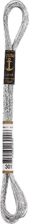 Lame Embroidery Thread 301 6 Stranded 8m