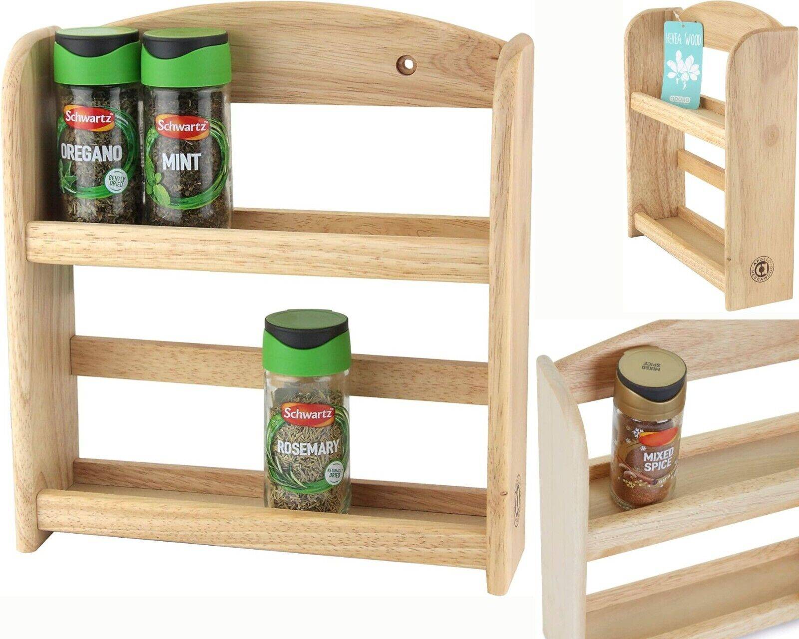 Apollo 2 Tier Spice Rack Wall Mounted Unit