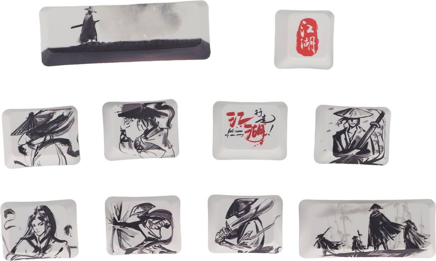 Keycap Set - Clear Pattern
