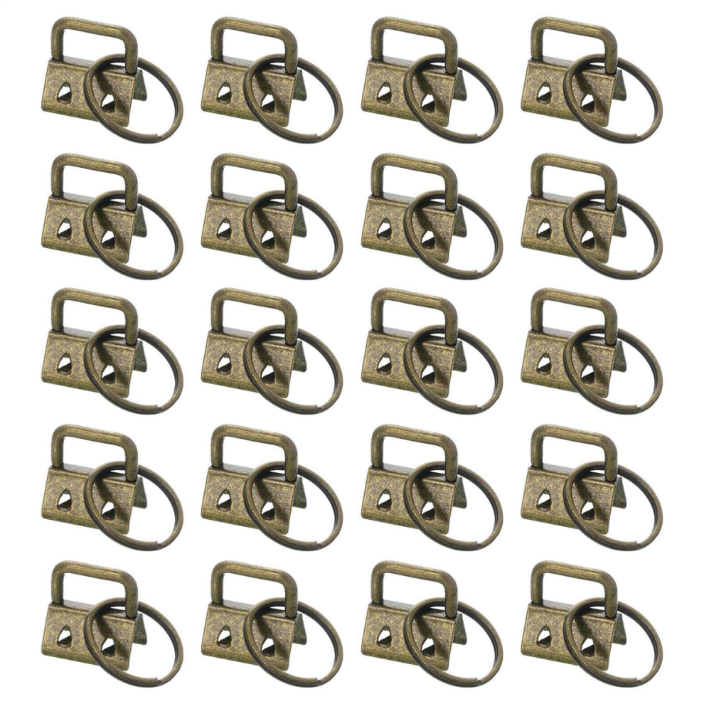 Torribaly Key Fob Hardware with Keychain Rings - Bronze