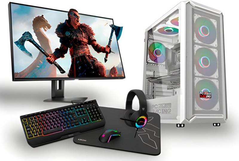 Ryzen 5 3600 PC Racing AMD Ryzen 5 3600 16 Go 1 To SSD RX 6600 Full HD 29 Inch Combo