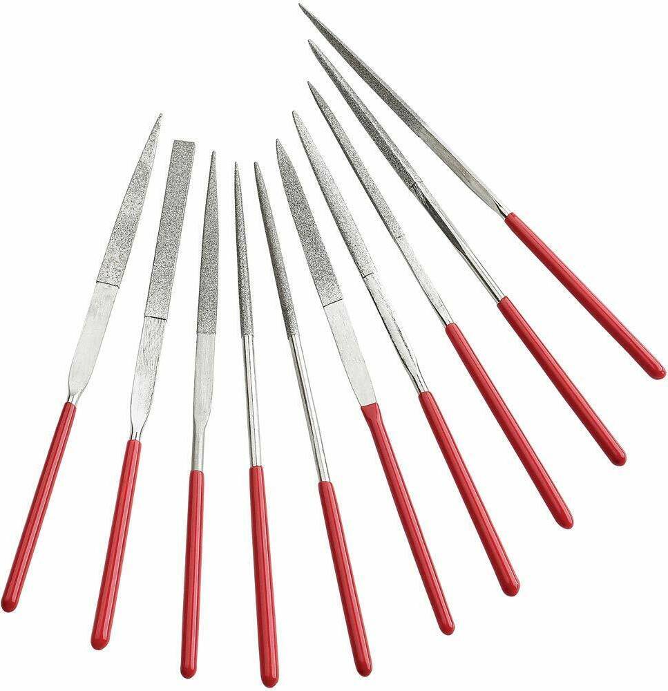 Clarke CHT886 10 Piece Diamond Needle File Set Rasp