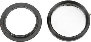 58mm Macro Reverse Ring Rear Protection Ring And Cover Lens Mount Adapter