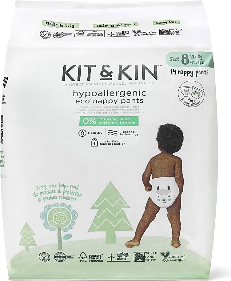 Kit & Kin Eco Nappy Pants 18 St