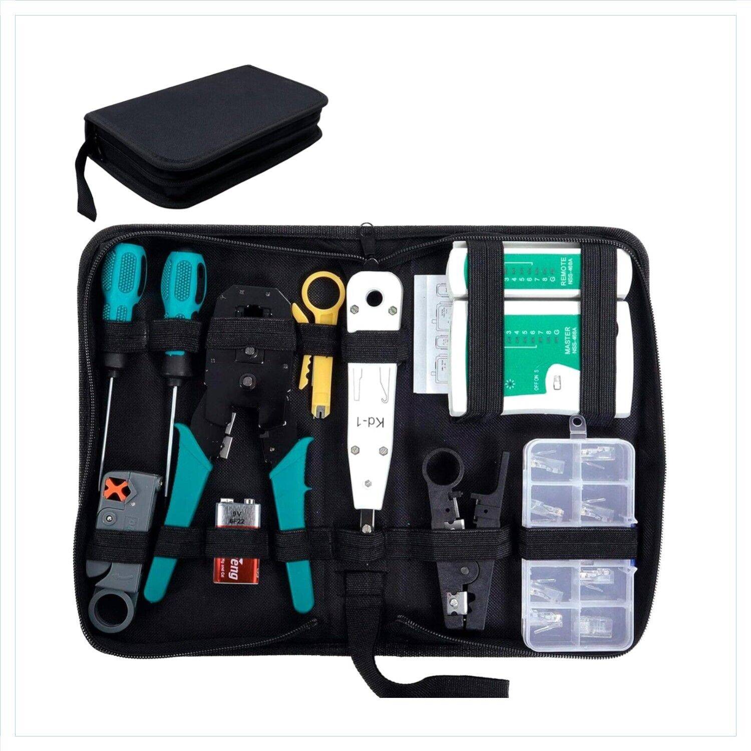Sgile 12 in 1 Netzwerkzeug Set RJ45 RJ11 RJ12 Værktøjssæt