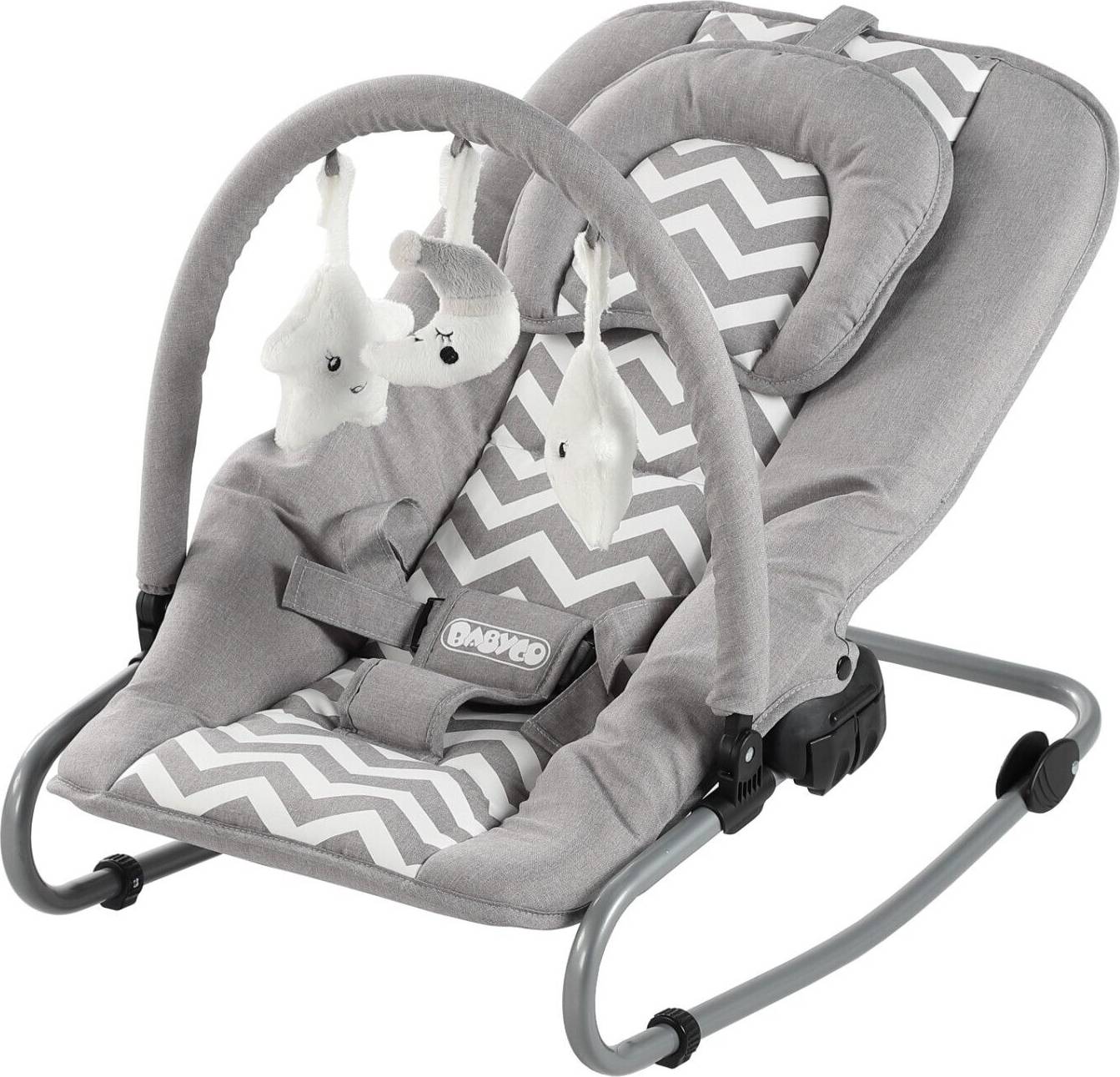 Baby rocker Babyco Stars Baby Rocker Bouncer Adjustable Back Rest
