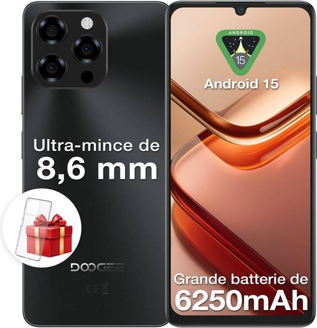 Doogee Note 58 Mobile Phones 6.75 Inch HD Plus