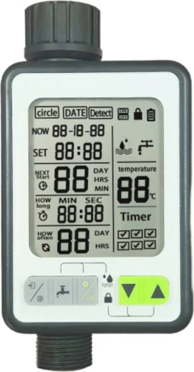 Smart Automatic Irrigation Controller with Rain Sensing Large Screen Timer