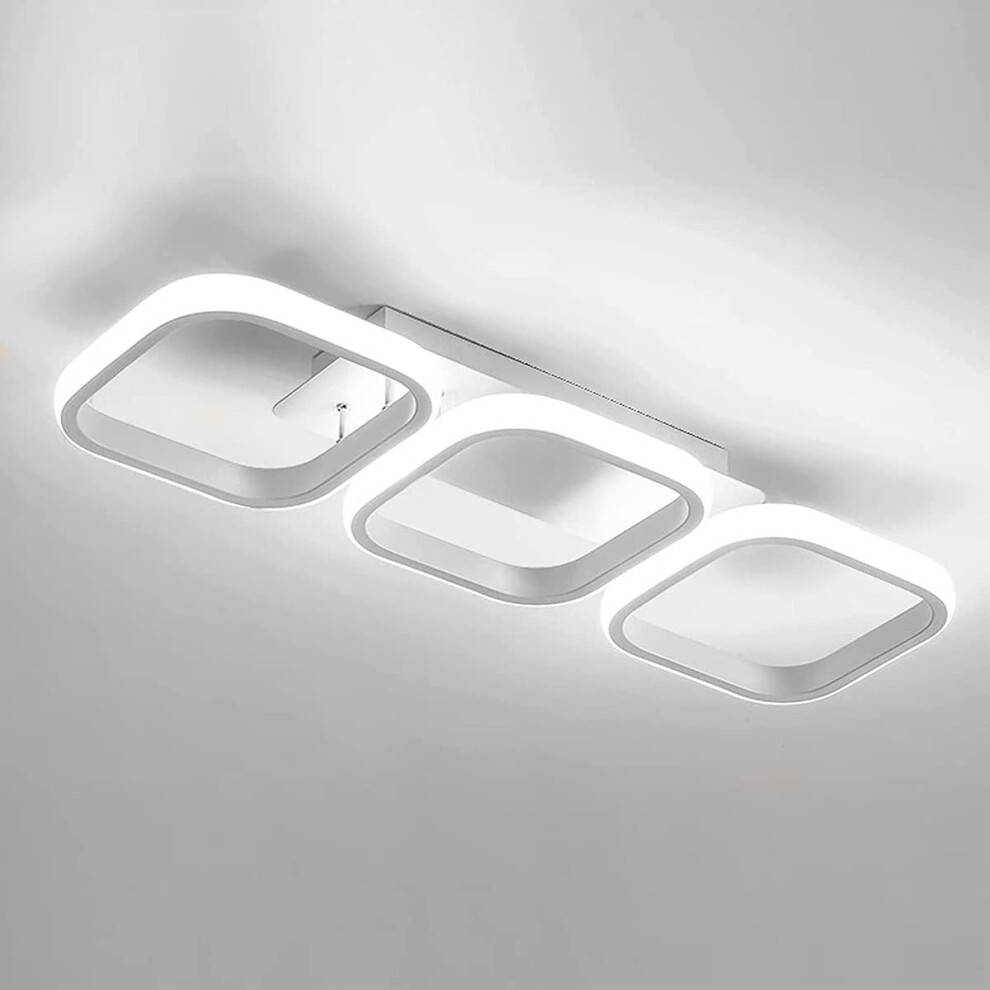 3 Rectangles LED Latest Cool White 6000K