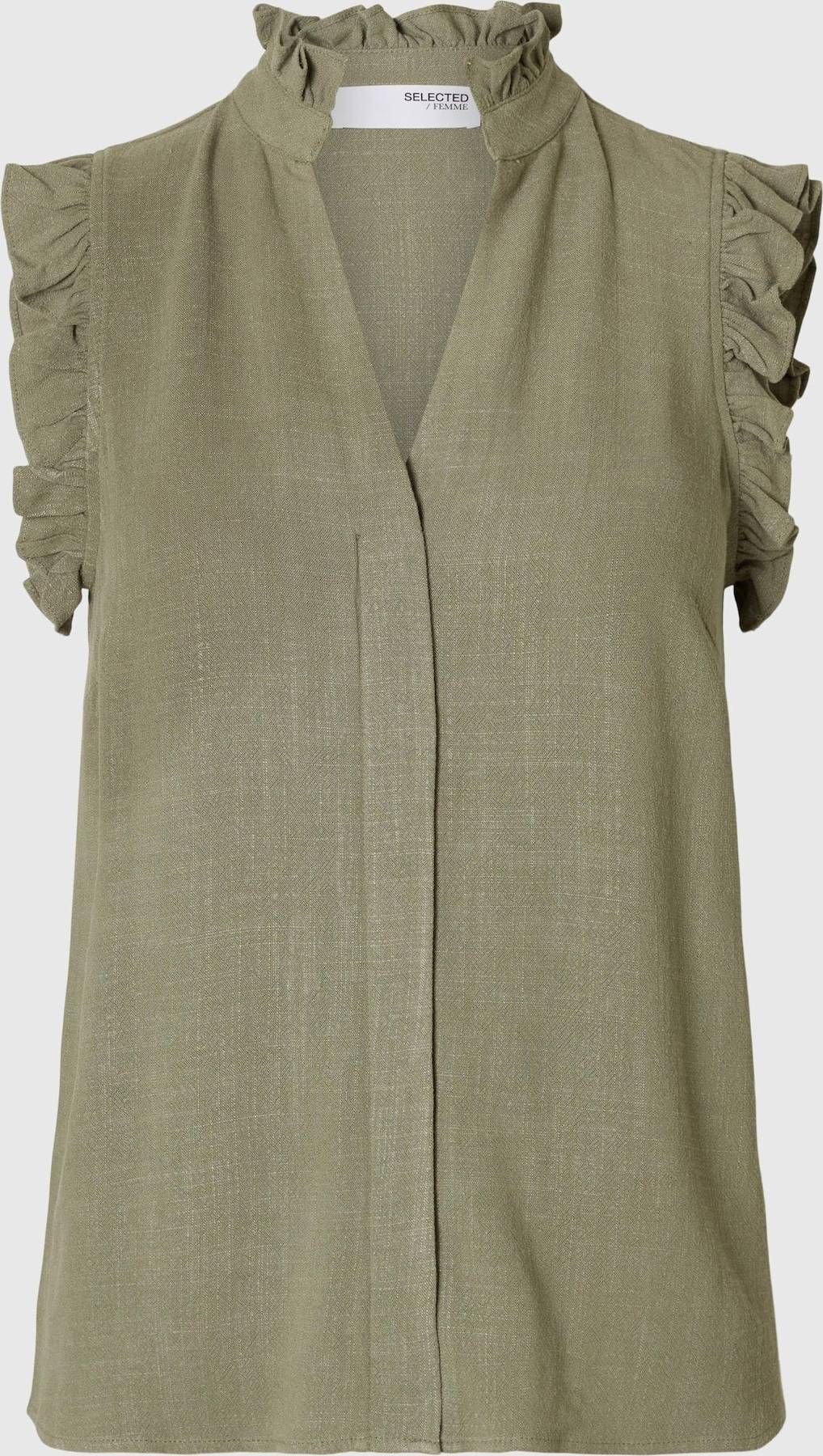 SLFViva SL Sun Ruffle Top - Grau