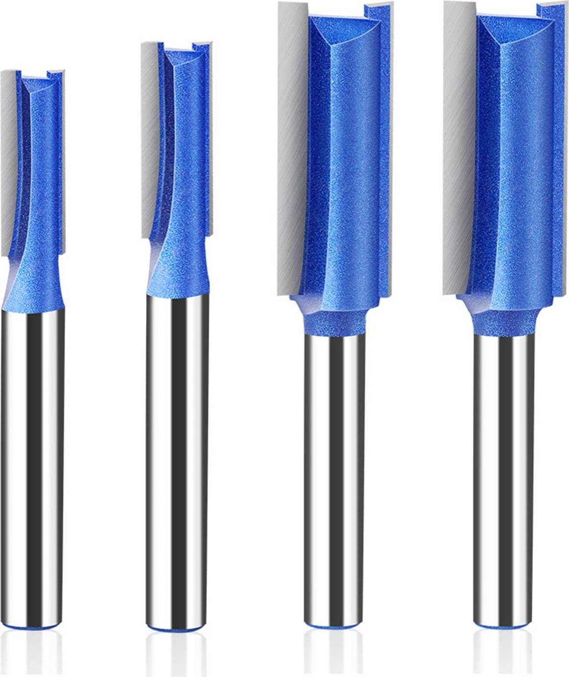 4 Pcs 6mm Shank High-quality Milling Cutter Flush Trim With Bearing Router Bit Set
