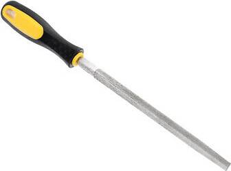 Uxcell 8 Inch 80 Grit Diamond Coated Triangle File with Non-Slip Handle Rasp